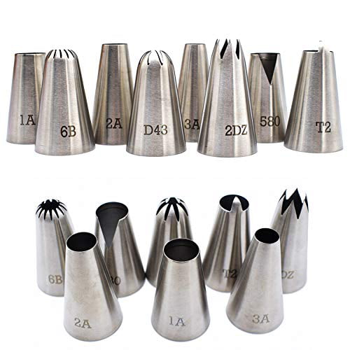 Extra Large Stainless Steel Nozzle Icing Piping Nozzles Cream Cake Decorating Pa